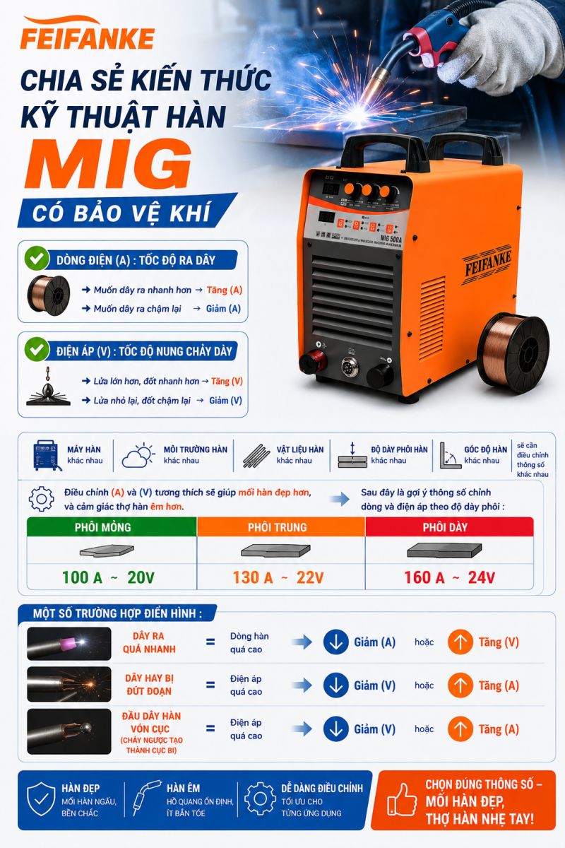 CHIA SẺ KỸ THUẬT H&Agrave;N MIG